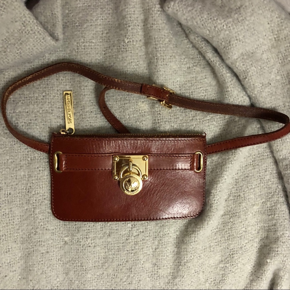 Michael Kors Tan Leather Crossbody Bag